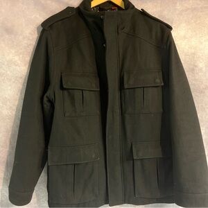 Alfani Men's Black‎ Military Style Jacket Large